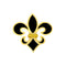 293. Fleur De Lis Black